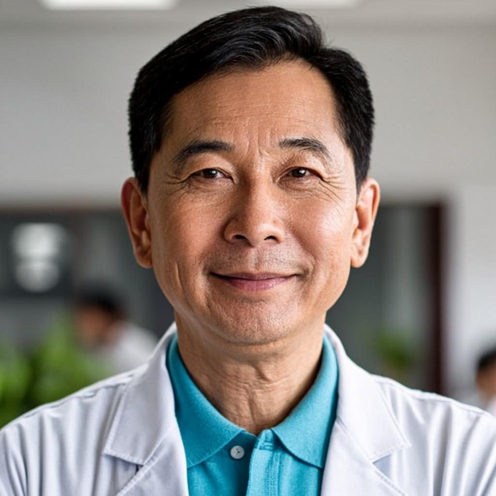 Dr. Aarav Arora — fictional chief dental surgeon profile photo for the demo
