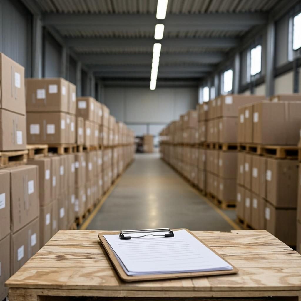 Warehouse throughput diagnostic — illustrative demo scenario image