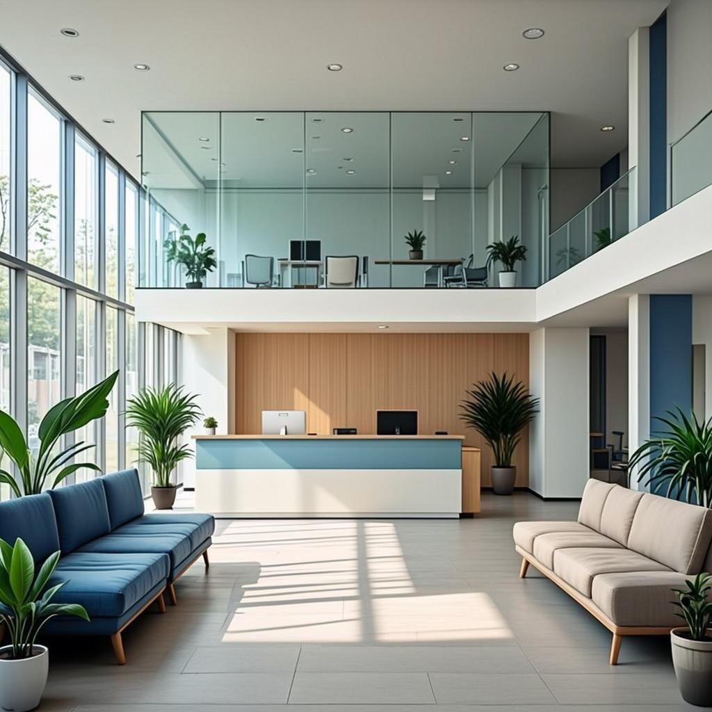 Clinic front-desk redesign — illustrative demo scenario image