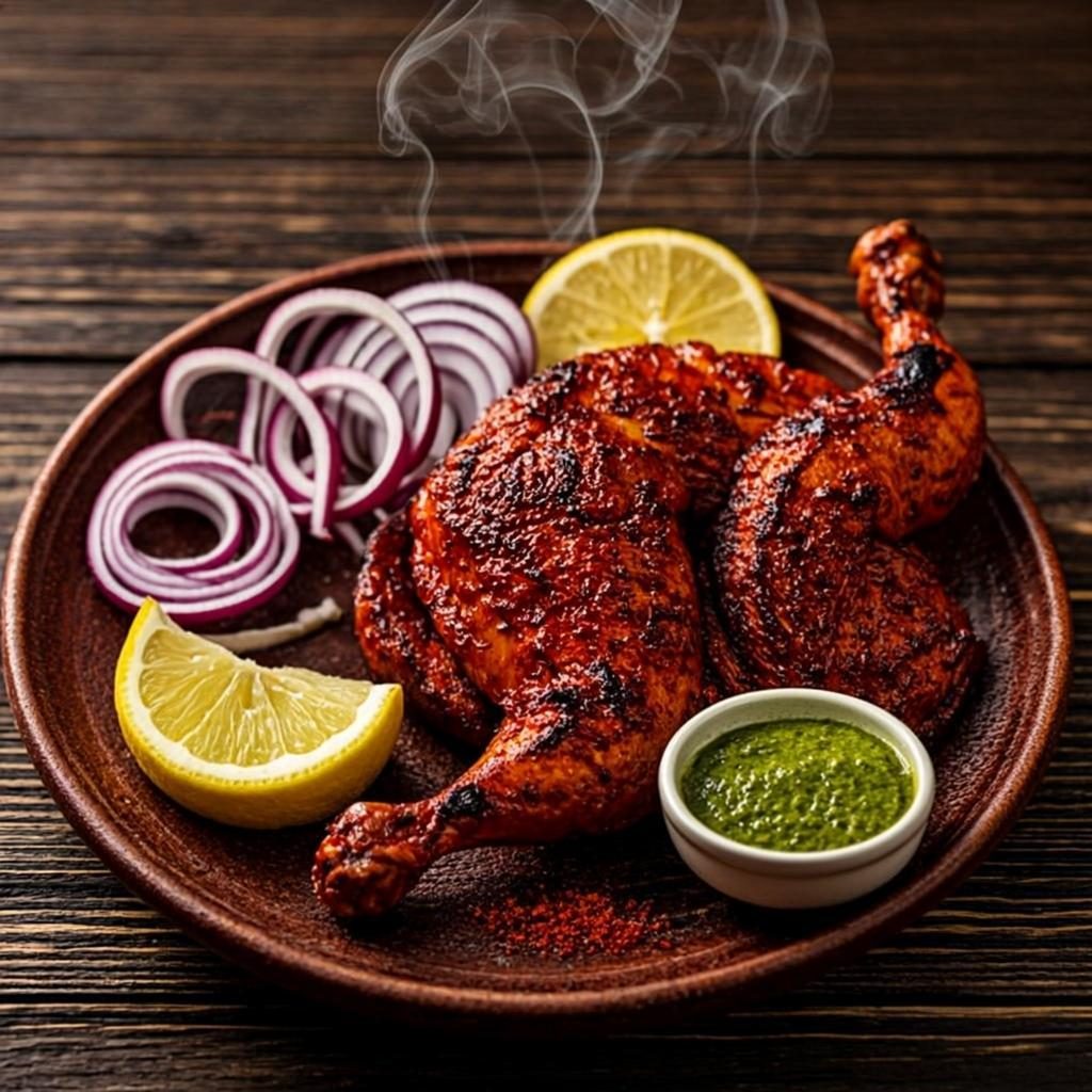 Tandoori platter fresh from the clay oven (demo image)